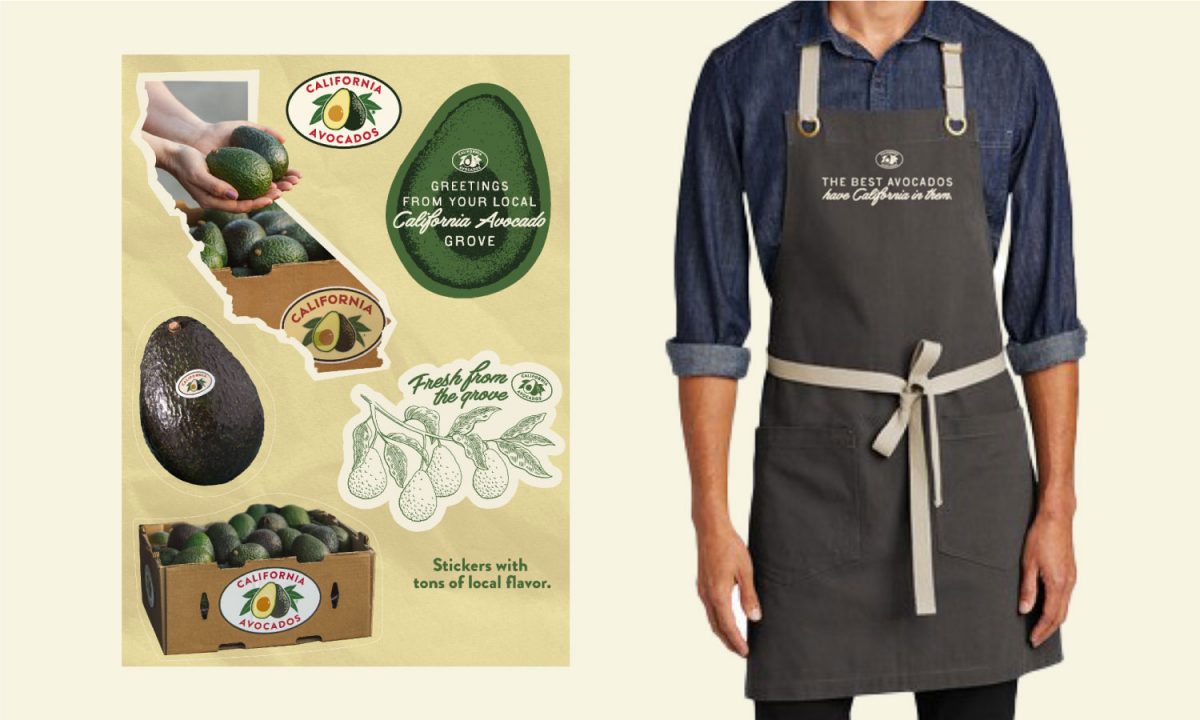California Avocado Apron and Sticker